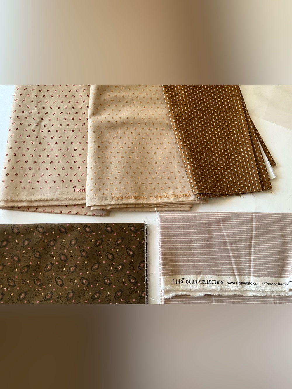Quilting Sewing Material Moda Fabrics #1108#1106 Henry Glass #1604 Browns Reds